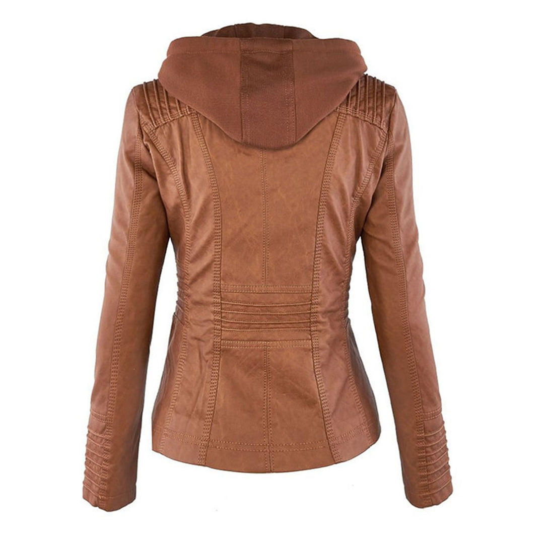 Juliette | Women's Tailored Hooded Moto Jacket