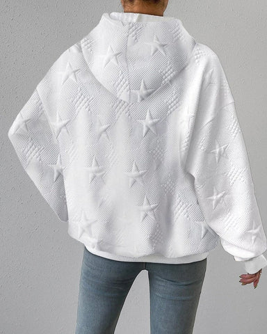 Jessica | Women’s Winter Star-Patterned Hoodie