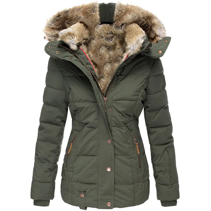 Eira  | Warm winter coat with fur lining