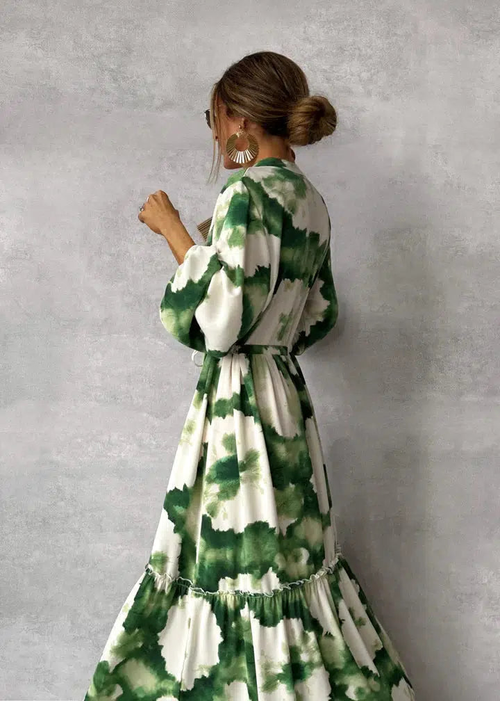 Luna's Enchanted Flow Tie-Waist Maxi Dress – EmberKate