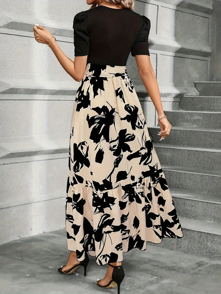 Luna’s Modern Grace Bow-Tie Waist Maxi Dress