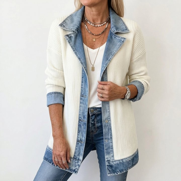 Women's Button Down Knitted Textured Cardigan