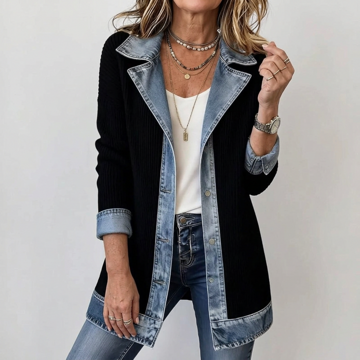 Women's Button Down Knitted Textured Cardigan