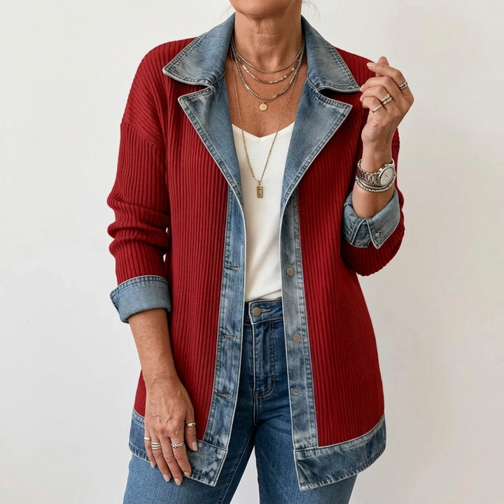 Women's Button Down Knitted Textured Cardigan