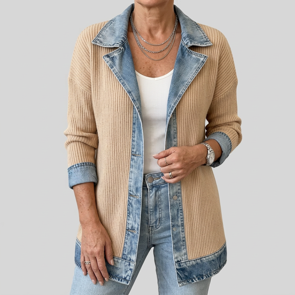 Women's Button Down Knitted Textured Cardigan