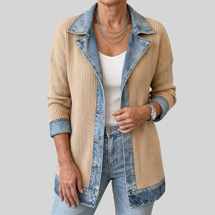 Women's Button Down Knitted Textured Cardigan
