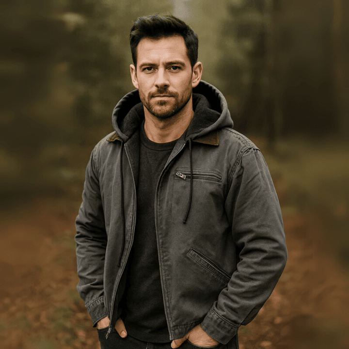 Nathan | Men’s Casual Zip-Up Hooded Jacket