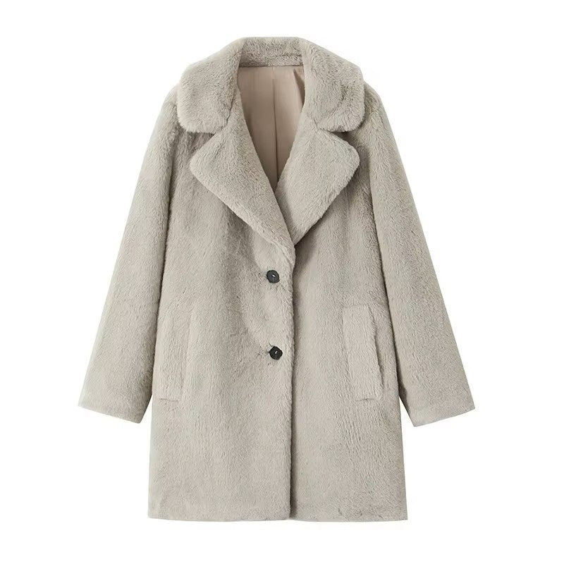 Guadalupe  | Long faux fur coat