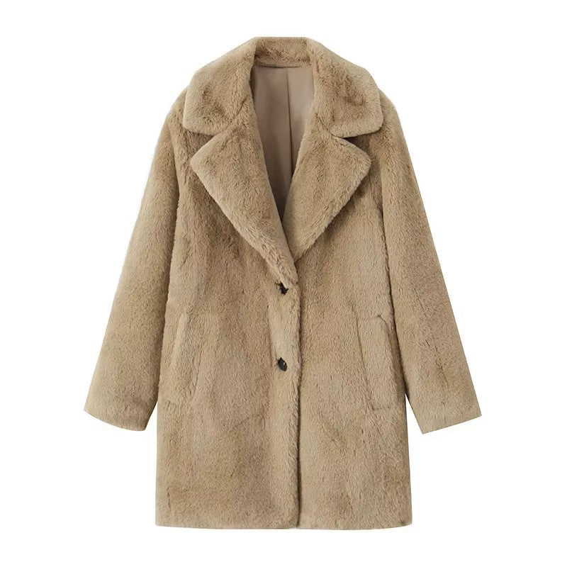 Guadalupe  | Long faux fur coat