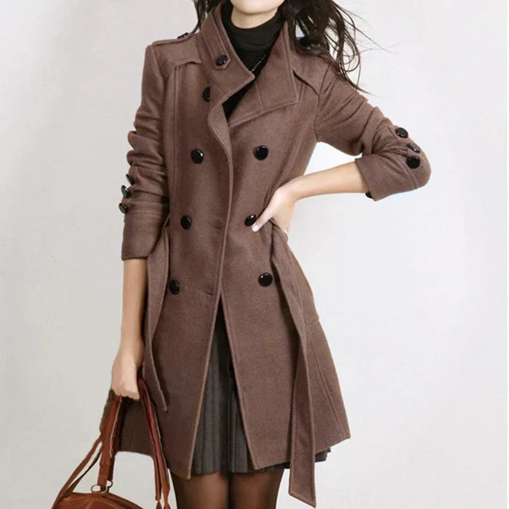 Eugenia | Stylish women's coat with adjustable belt