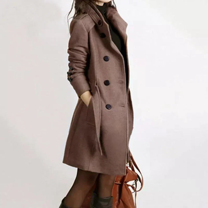 Eugenia | Stylish women's coat with adjustable belt