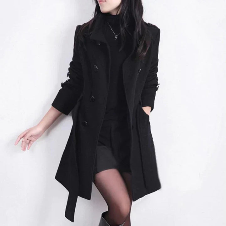 Eugenia | Stylish women's coat with adjustable belt