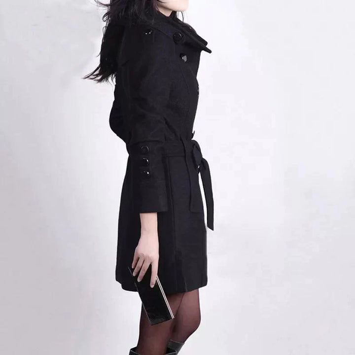 Eugenia | Stylish women's coat with adjustable belt