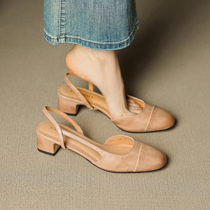 Reyna Genuine Leather Pumps
