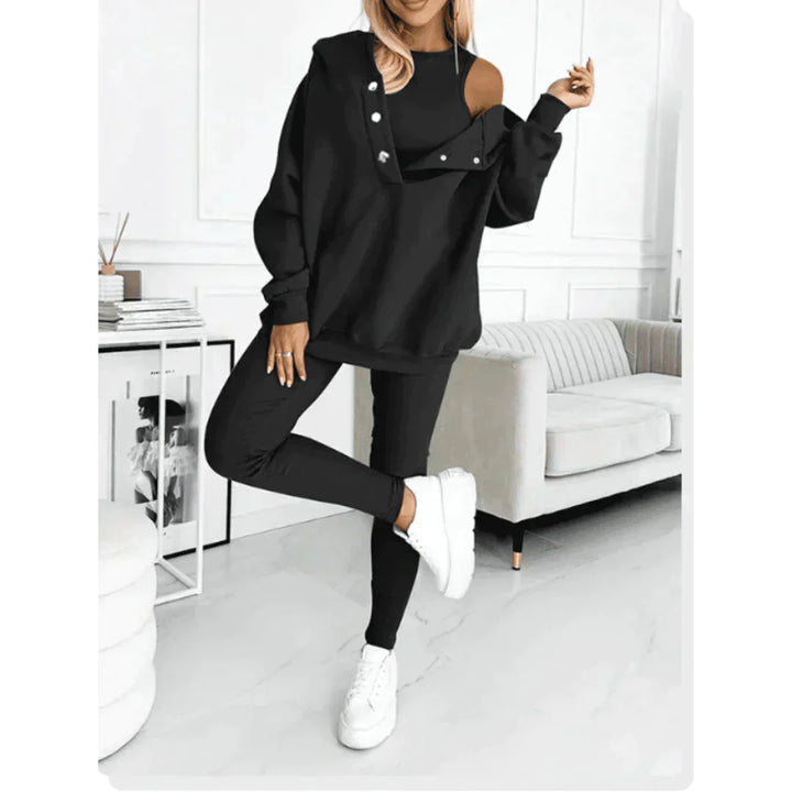 Olivia | Women’s Trendy Three Piece Lounge Winter Set