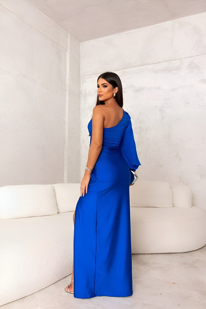 Women's Figure Hugging Wrap Wedding Guest Dress