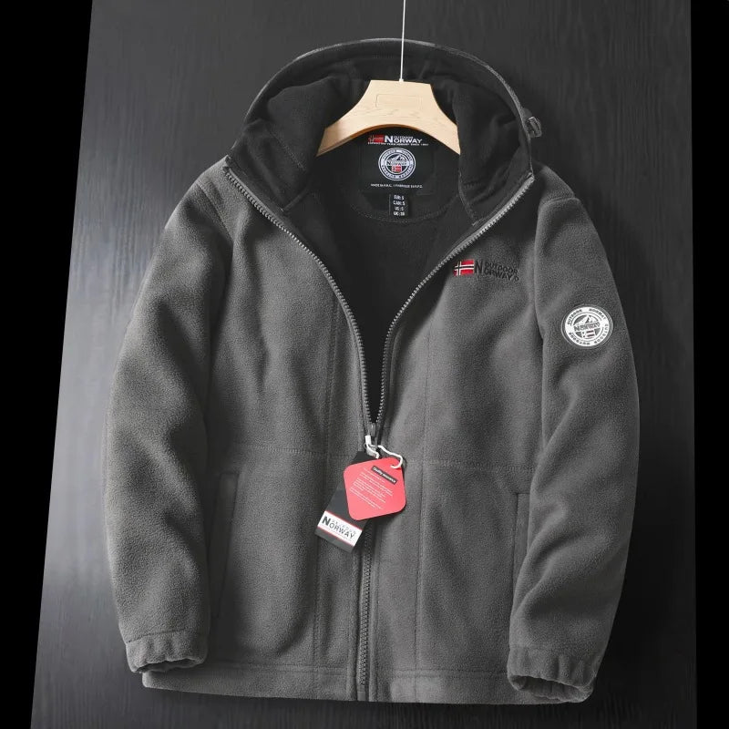 Harold | Men’s Outdoor Warm Hooded Fleece Jacket