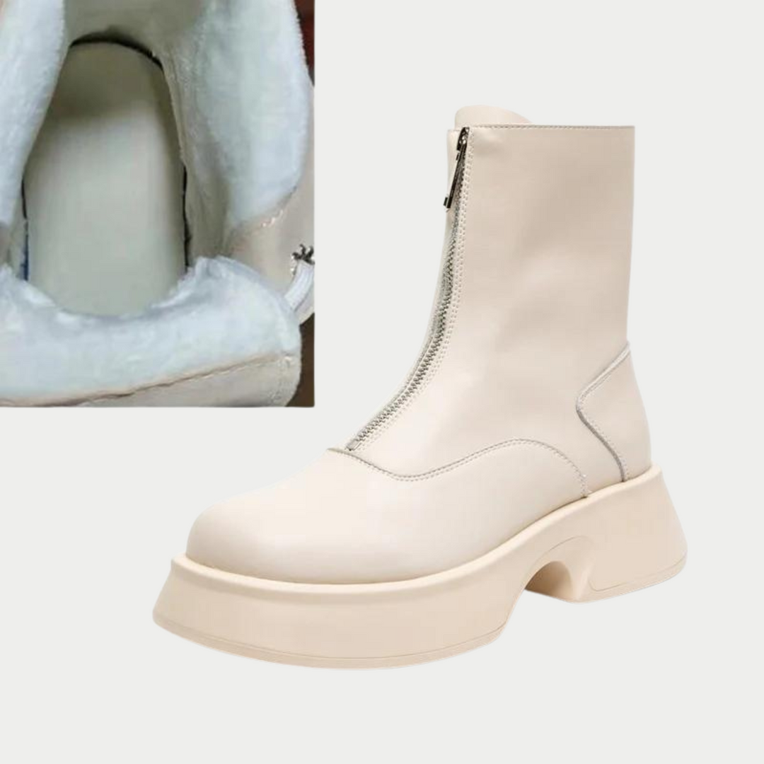 Women's modern minimalist mid-calf boots