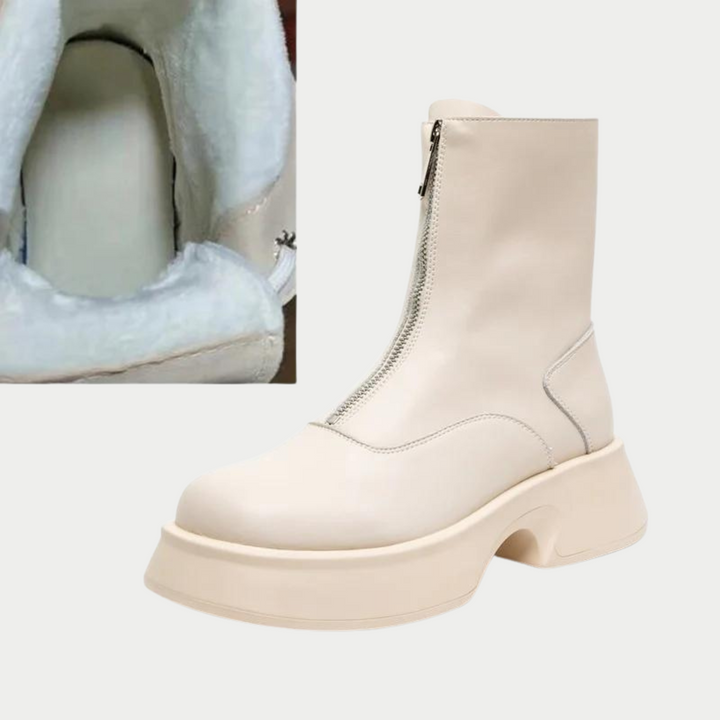 Women's modern minimalist mid-calf boots