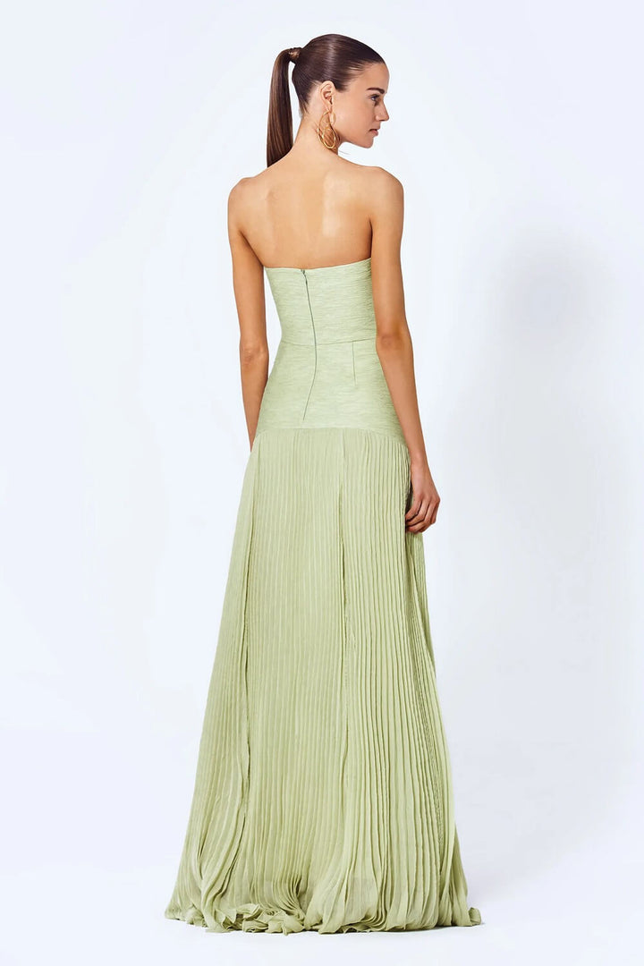 Sakura | Flowy Emerald Maxi Dress