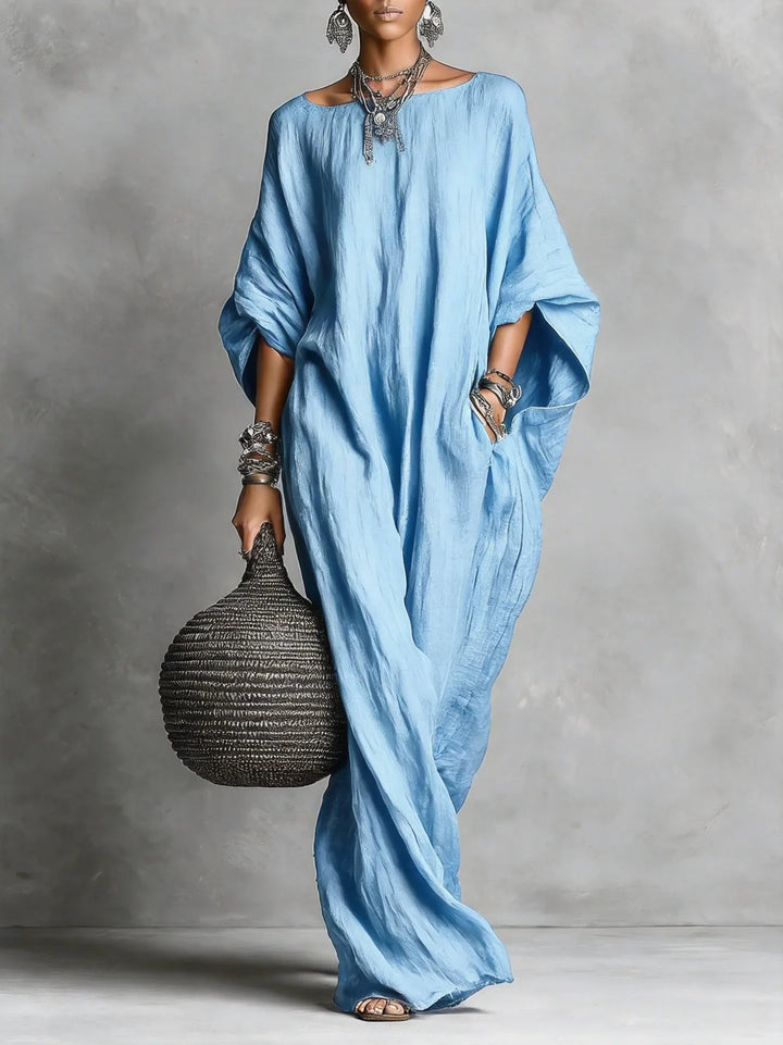 Women's Oversized Linen Maxi Dress