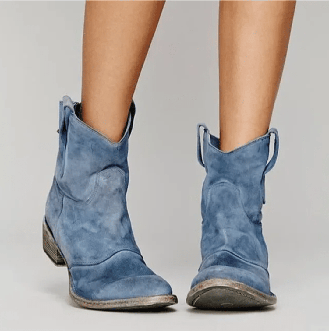 Marisa | Women's Suede Orthopedic Boots with Block Heel