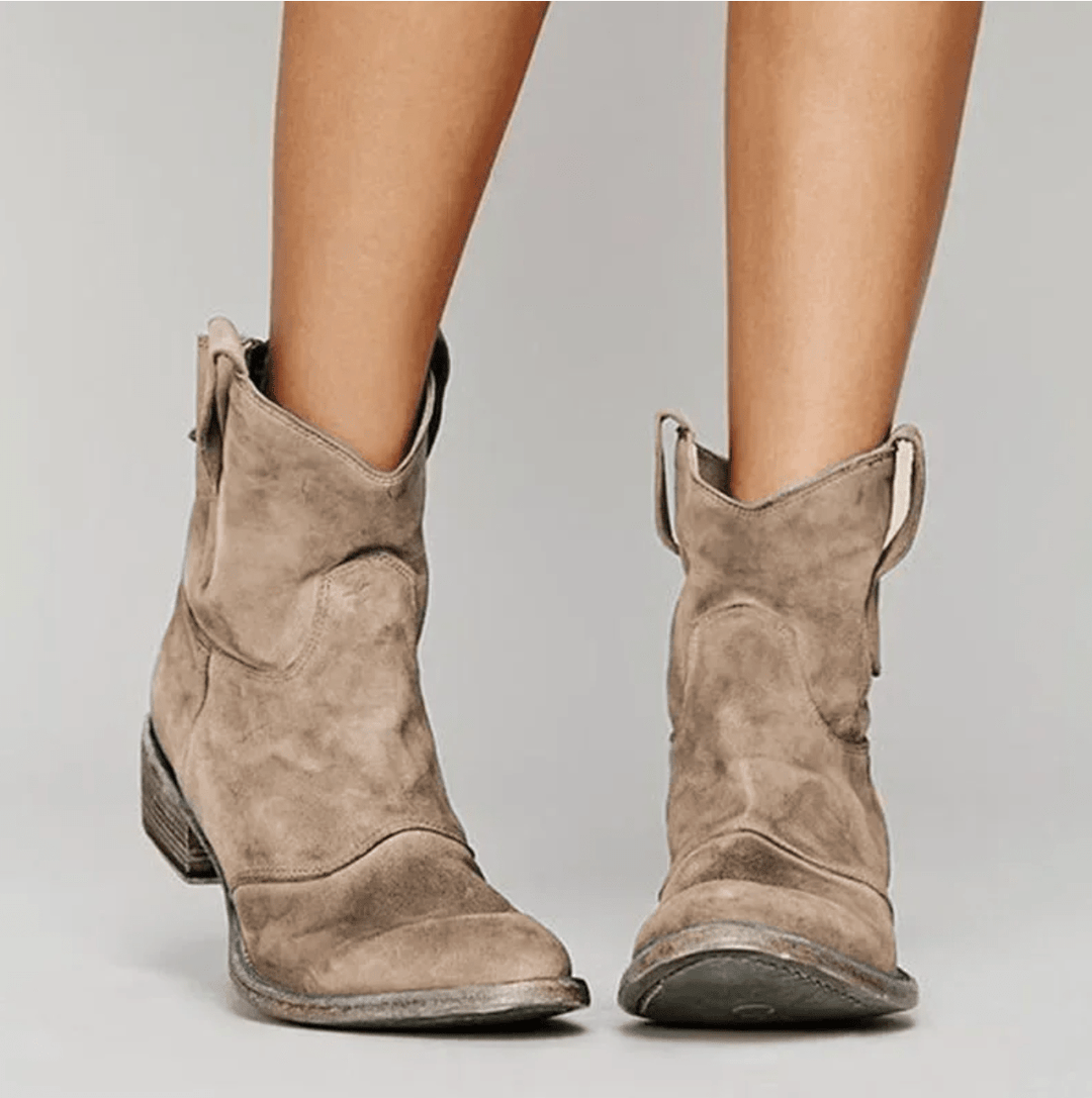 Marisa | Women's Suede Orthopedic Boots with Block Heel