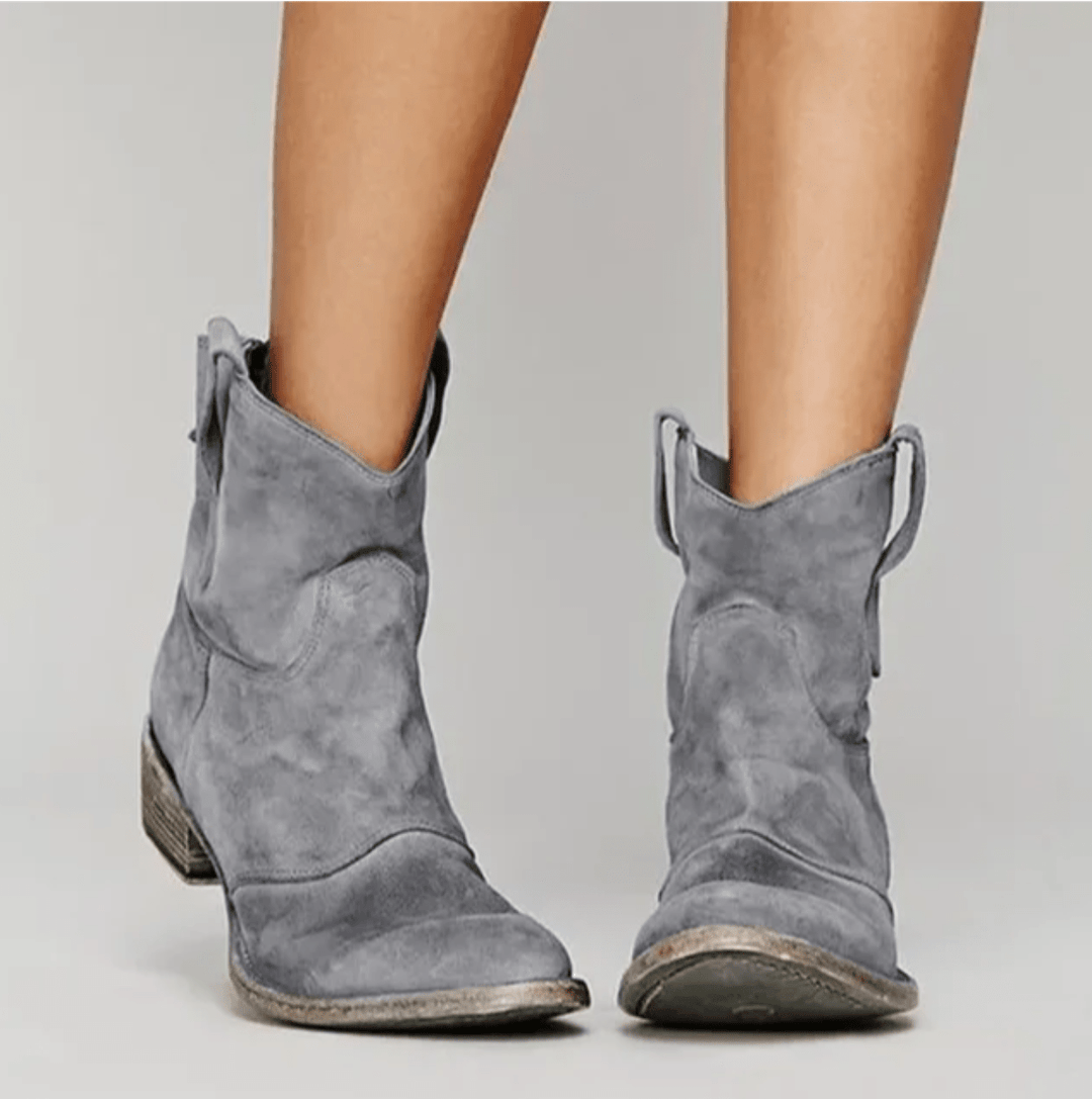 Marisa | Women's Suede Orthopedic Boots with Block Heel