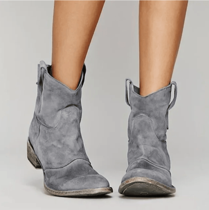 Marisa | Women's Suede Orthopedic Boots with Block Heel