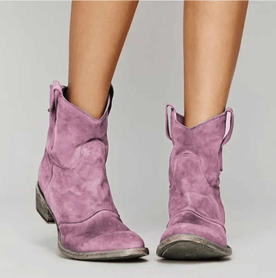 Marisa | Women's Suede Orthopedic Boots with Block Heel