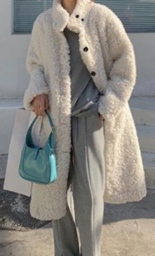Julia | elegant faux fur coat for women