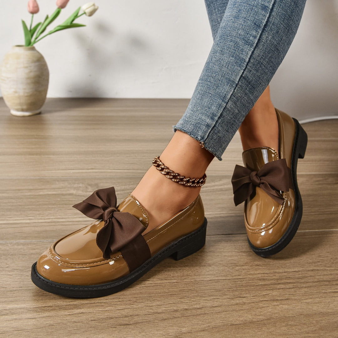Women's Orthopedic Slip-On Bow Loafers