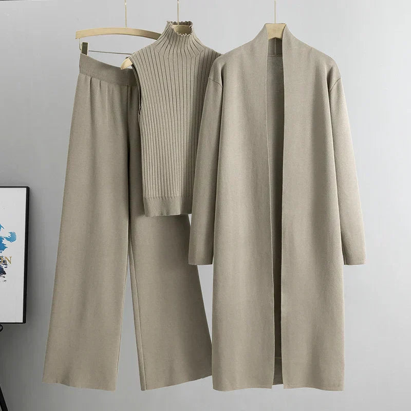 Jessica | Women’s Three-Piece Cardigan And Pants Set