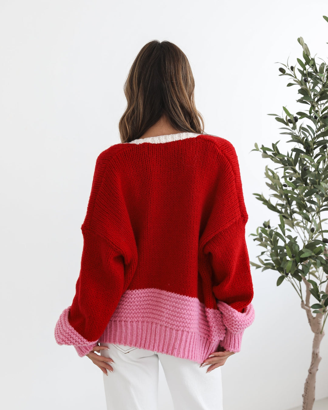 Sheona Cardigan - Red Multi