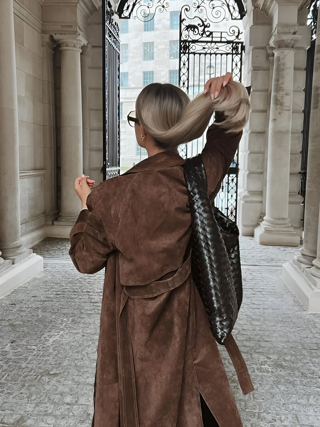 Ivanna® | Suede trench coat