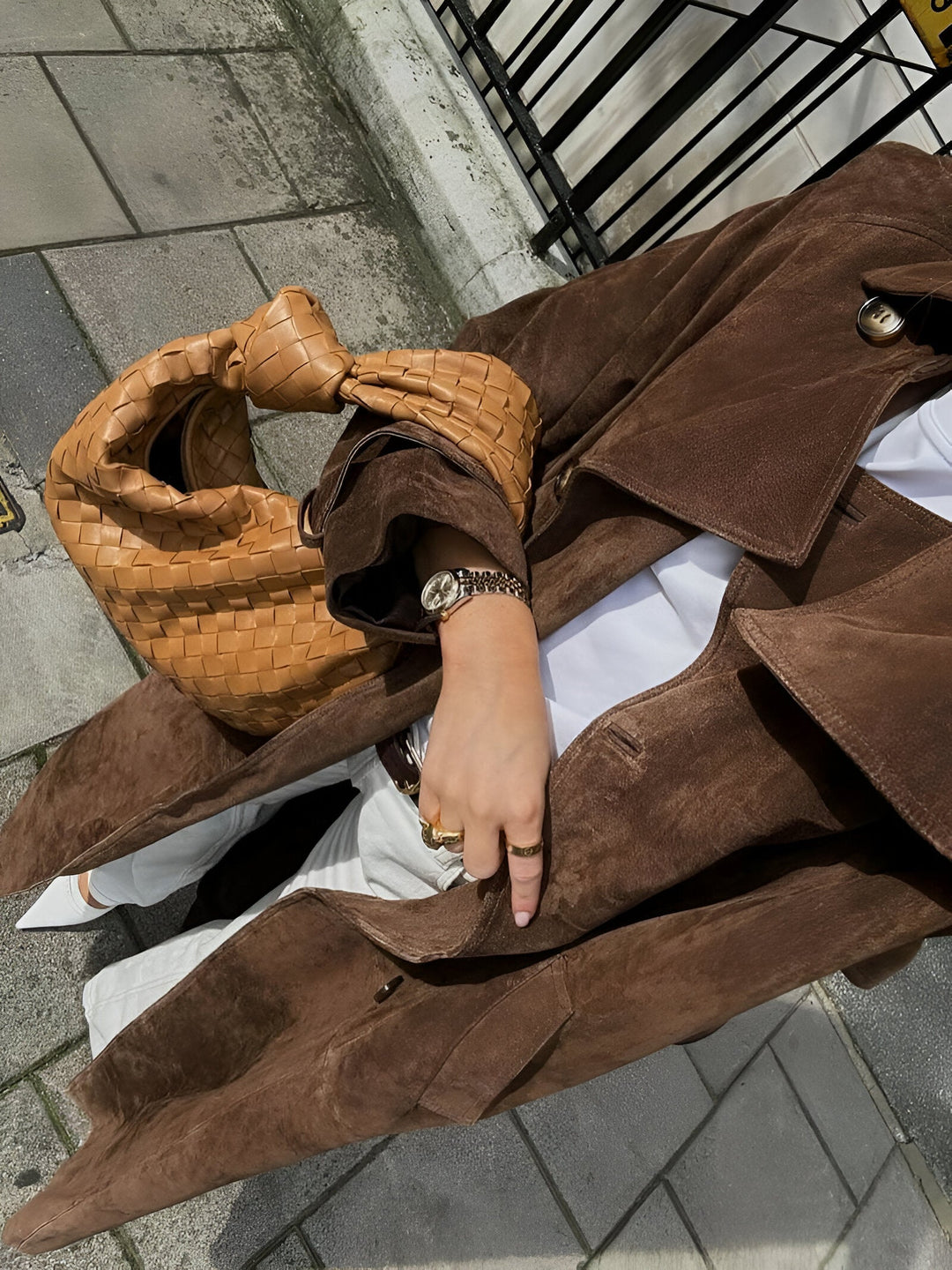 Ivanna® | Suede trench coat
