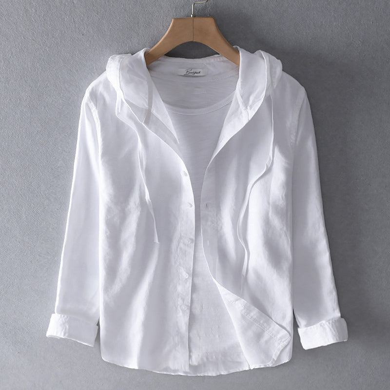 Women's Breezy Cotton-Linen Hoodie
