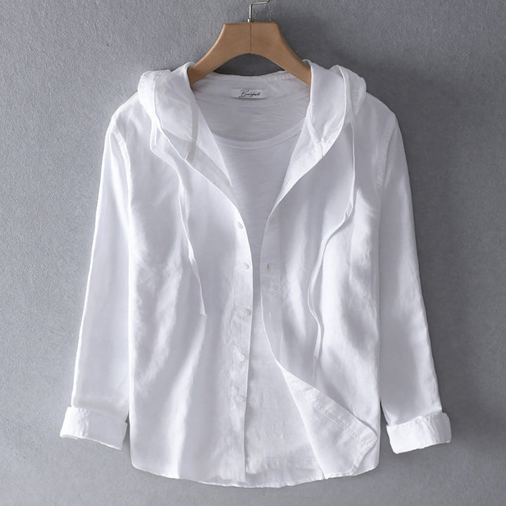 Women's Breezy Cotton-Linen Hoodie