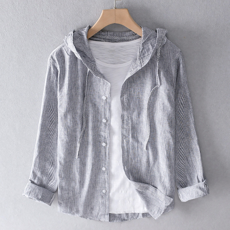 Women's Breezy Cotton-Linen Hoodie