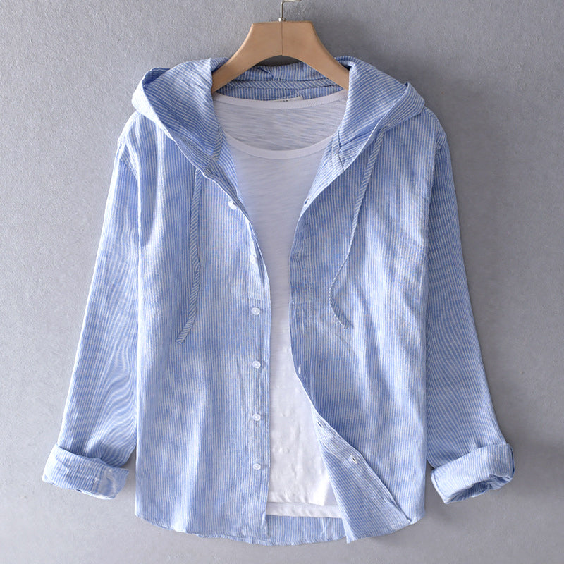 Women's Breezy Cotton-Linen Hoodie