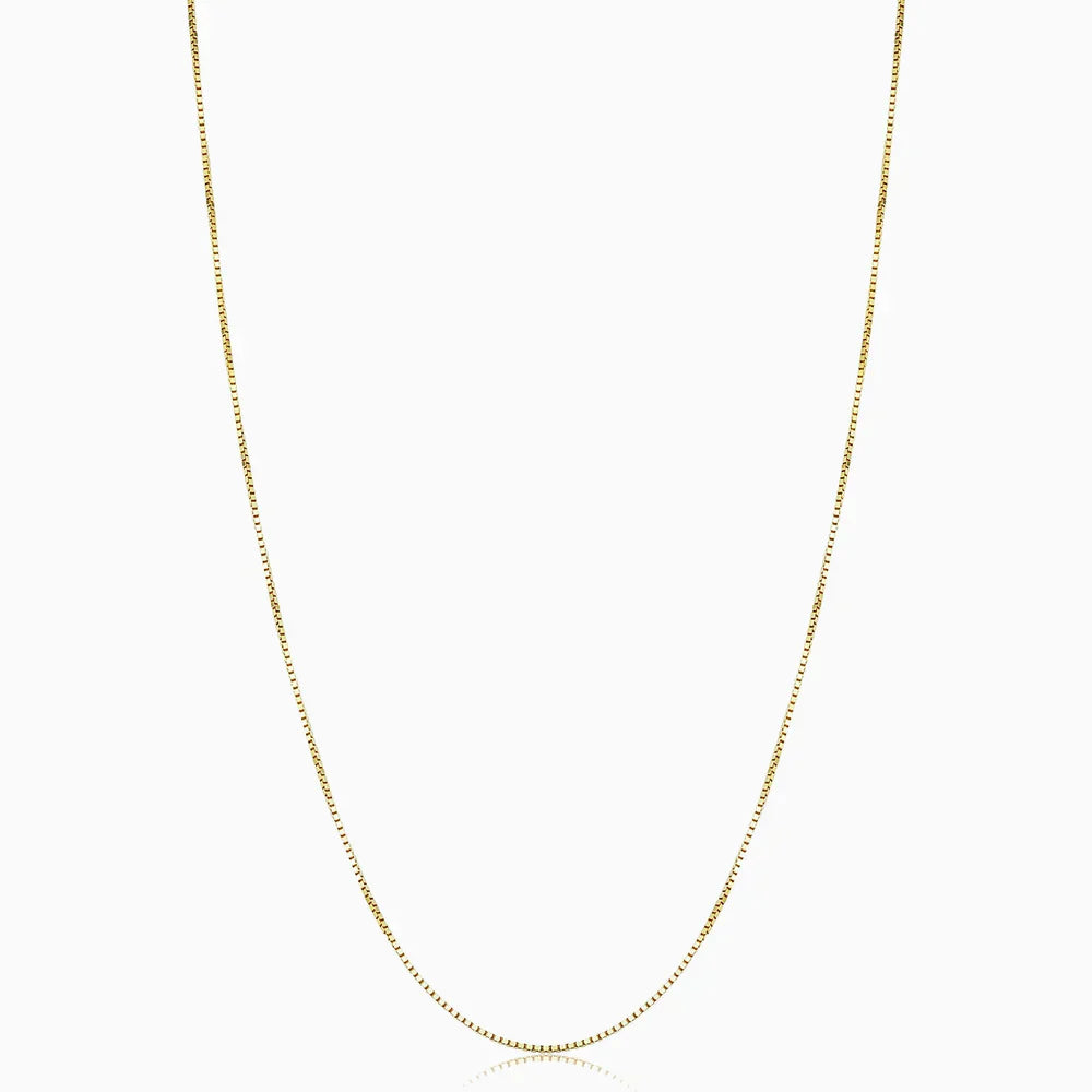 Bodega Box Necklace | White Gold