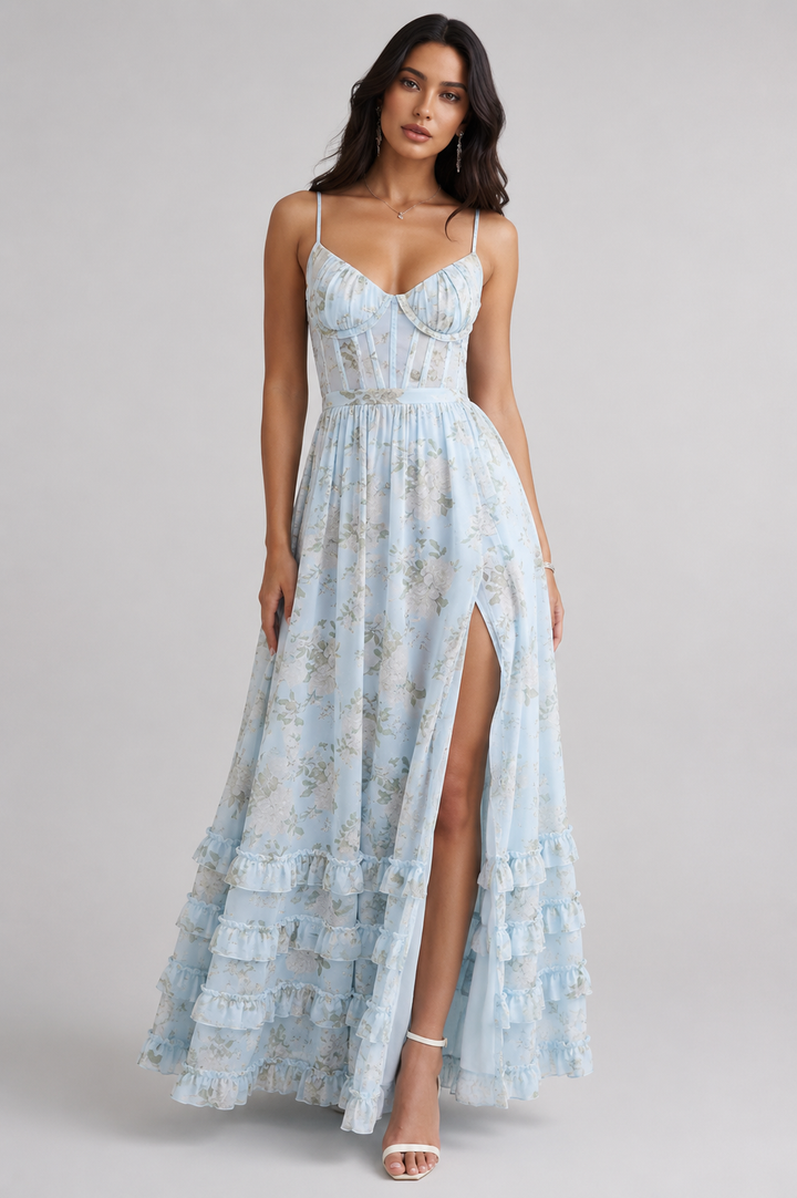Women's Summer Elegant Flared Maxi Dress
