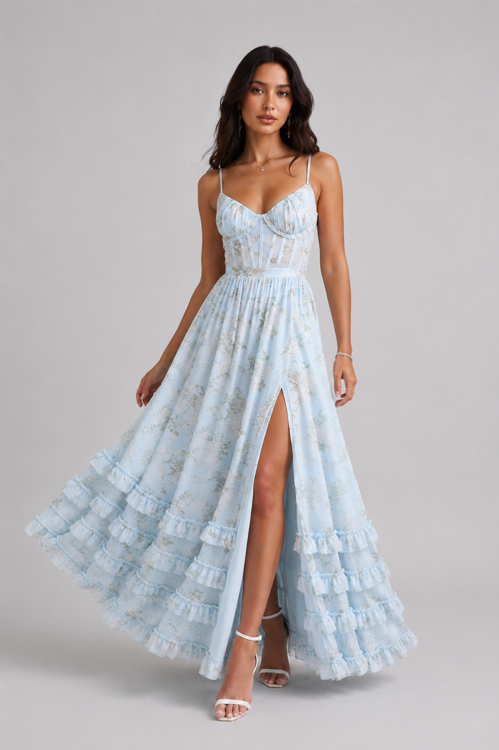 Women's Summer Elegant Flared Maxi Dress