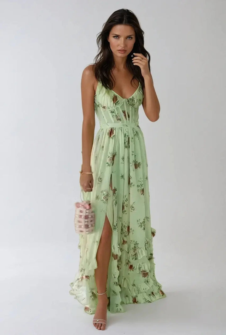 Women's Summer Elegant Flared Maxi Dress