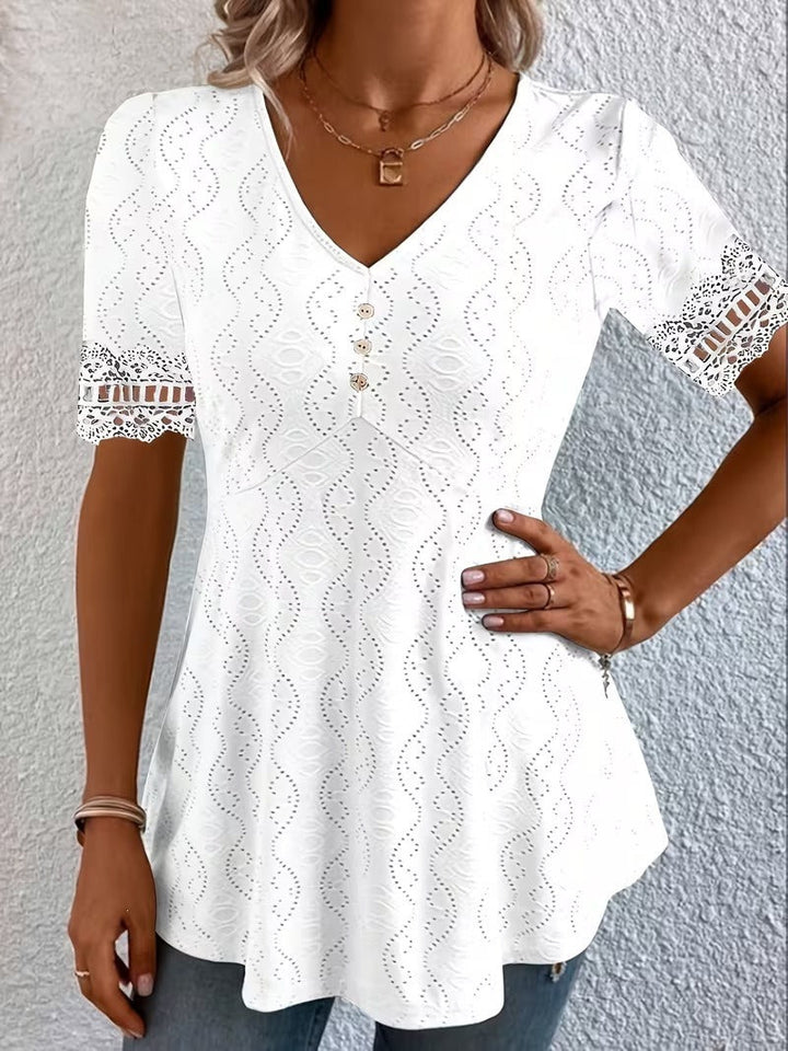 Women's Soft-Touch V-Neck Blouse