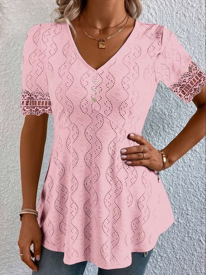 Women's Soft-Touch V-Neck Blouse