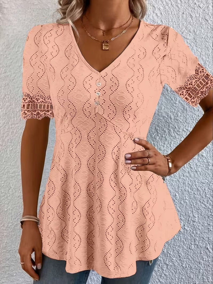Women's Soft-Touch V-Neck Blouse