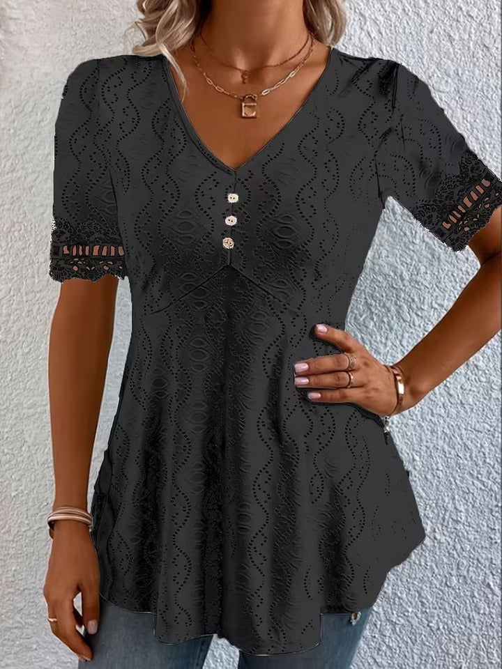 Women's Soft-Touch V-Neck Blouse