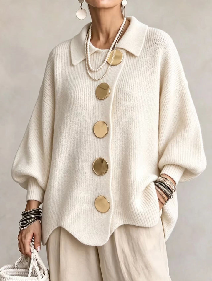 Marlowe | Women's Oversized Cardigan with Lantern Sleeves