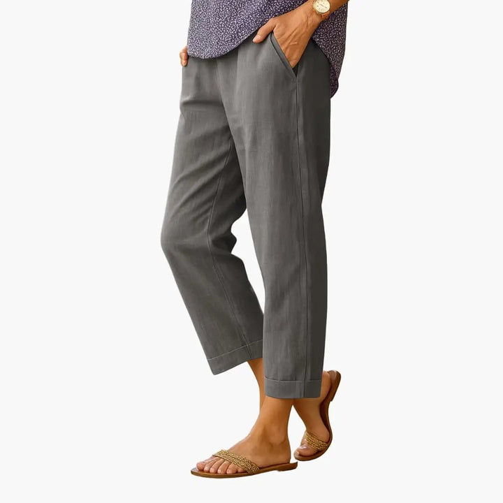 Women’s Elastic Waist Pants with Pockets